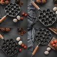 thumbnail image 4 of Takoyaki Frying Pan 12 Cavities Multi-functional Sturdy Iron Round Barbecue Plate Wear-Resistant Cooking Tools Home Supplies, 4 of 8