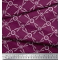 thumbnail image 2 of Soimoi Cotton Voile Fabric Dots & Circle Geometric Printed Fabric 1 Yard 42 Inch Wide, 2 of 3