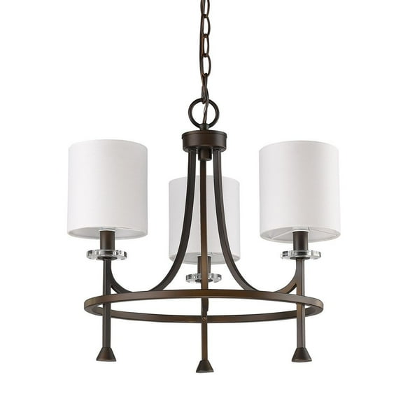 IN11041ORB-Acclaim Lighting-Kara - Three Light Chandelier - 18 Inches Wide by 16.5 Inches High-Oil Rubbed Bronze Finish -Traditional Installation