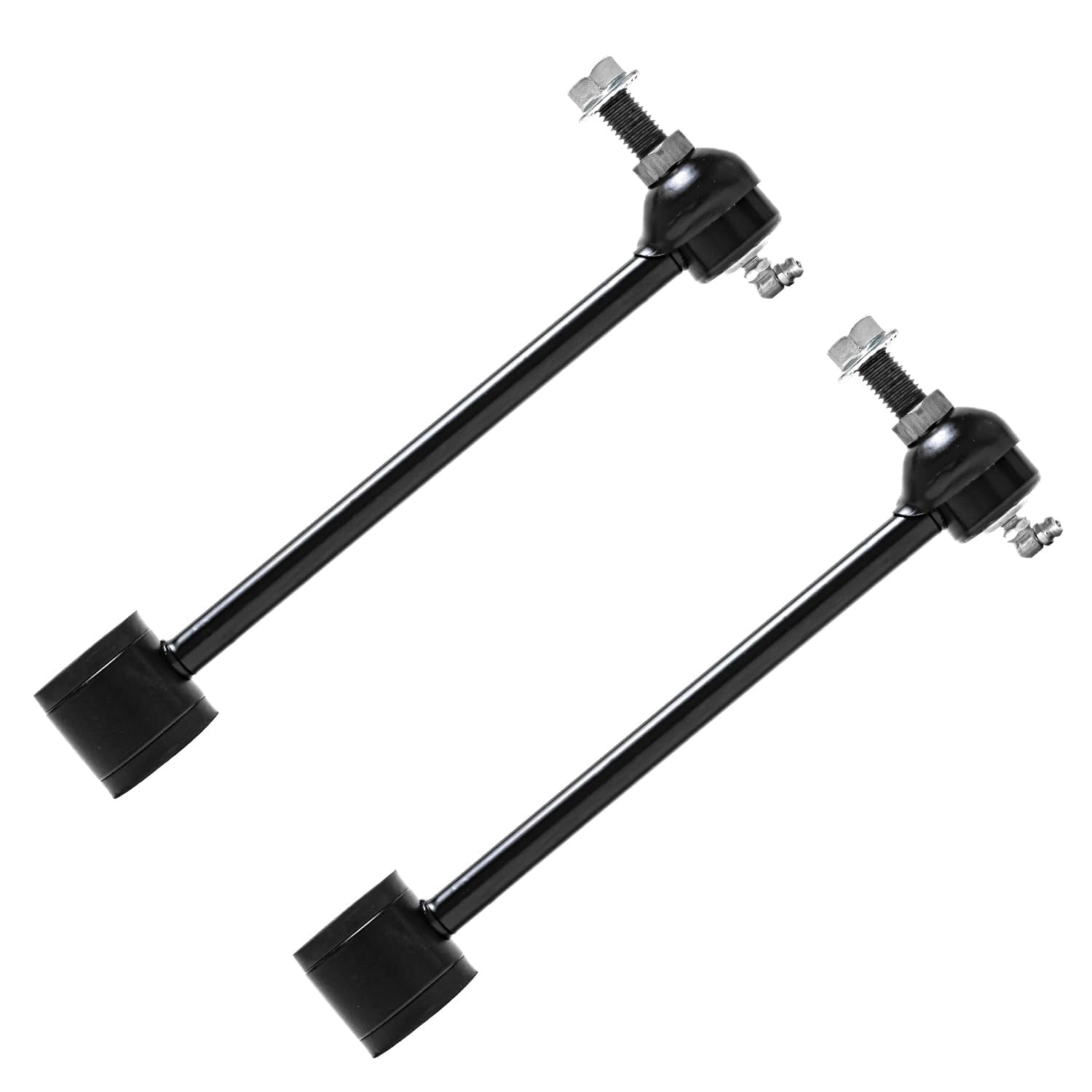 Detroit Axle - 10pc Suspension Kit for 2007-2017 Jeep Wrangler, 2018 Wrangler JK, 4 Front Upper & Lower Ball Joints 2 Rear Sway Bars 4 Inner Outer Tie Rod Ends