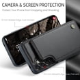 thumbnail image 3 of For Samsung Galaxy A37 A57 Case with Card Holder, Wallet Case for Women Men with RFID Blocking, Durable Leather Kickstand Magnetic Clasp Shockproof Phone Case, 3 of 11