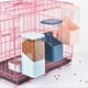 thumbnail image 2 of Methold Alimentador de alimentos para mascotas, de botella de agua, alimentación de gran capacidad, dispensador de bebidas para mascotas, Suministros para gatos Cian, 2 of 6