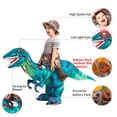 thumbnail image 3 of Disfraz inflable de dinosaurio GOOSH T Rex para niños en Halloween, 3 of 8