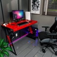 thumbnail image 1 of Escritorio Gamer Oficina Modelo Zb 100x50cm Alto Brillo Color Rojo, 1 of 4