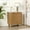Natural, variant on Christopher Knight Home 3-Drawer Nightstand, Bedside Table with Golden Handles & Gourd Legs, Dark Gray