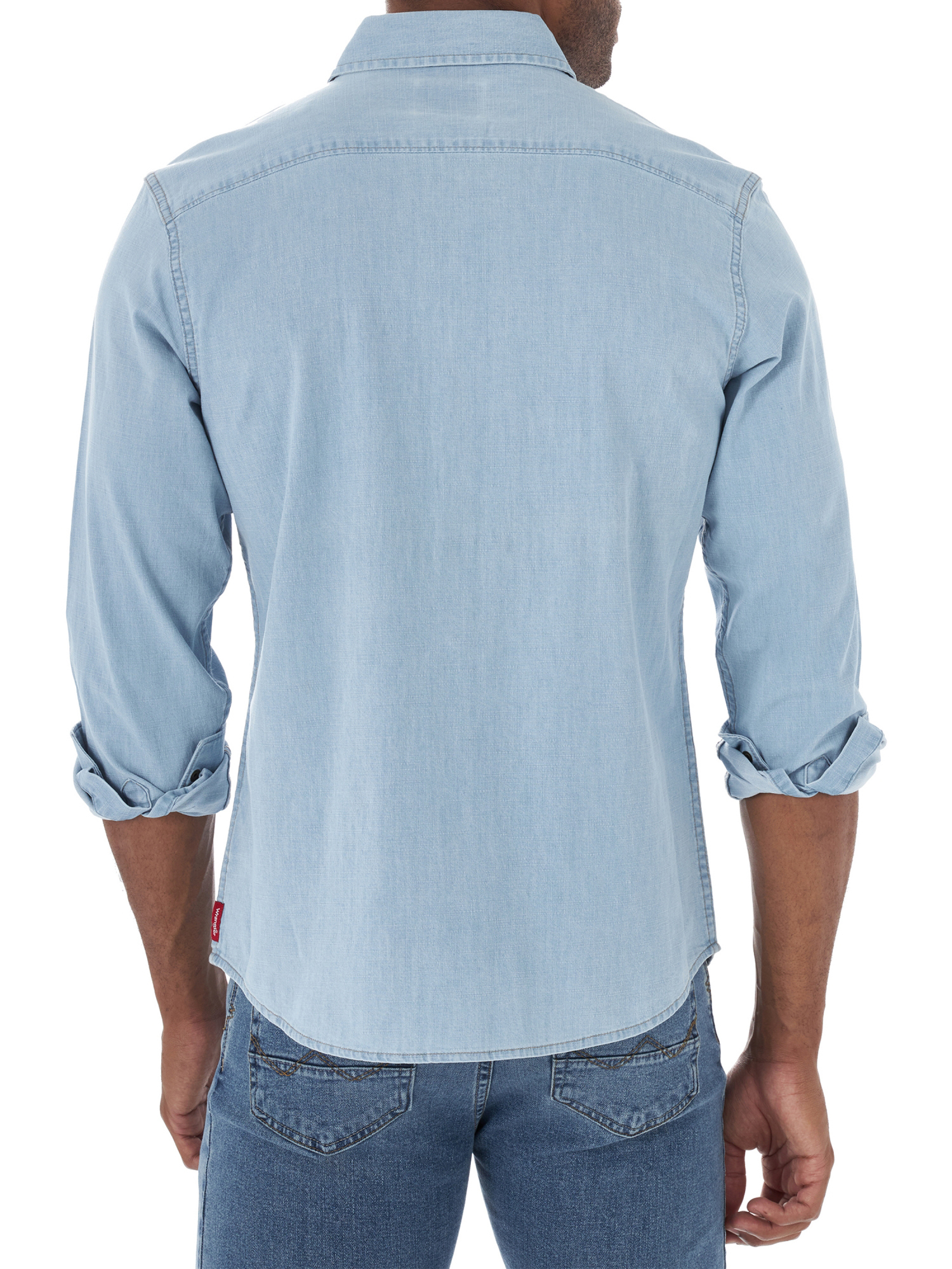 Wrangler Men's Free to Stretch Long Sleeve Denim Shirt