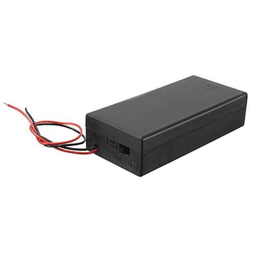 DC Holder Storage Box Case ON/OFF Switch Wire für 3.7V 2 x 18650 Battery 