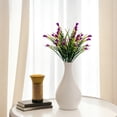 thumbnail image 4 of Qiangzon Faux Calla Lily, Artificial Flowers for Outdoors, Fake Plants UV Resistant, Faux Plastic Flowers, Indoor Outside Planter Home Porch Summer Decor, Light Purple, 4 of 6