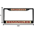 thumbnail image 3 of Florida-St-Seminole's Black Metal Laser Cut License Plate Frame, 3 of 6
