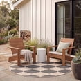 thumbnail image 4 of Safavieh Courtyard Elwyn Geometric Indoor/Outdoor Area Rug, Beige/Anthracite, 5'3" x 5'3" Round, 4 of 10