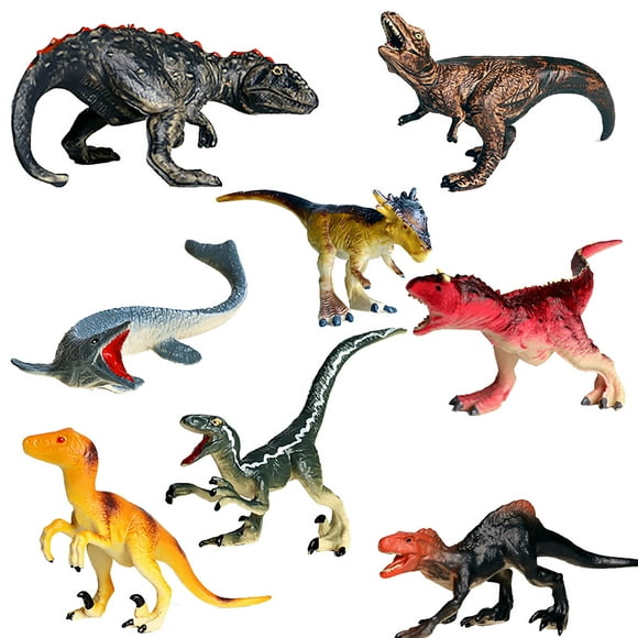 XZNGL Kids Toys Dinosaur Toy 8Pcs Behemoth Dinosaur Model Decoration Toy Kid Simulation Dinosaur Toy