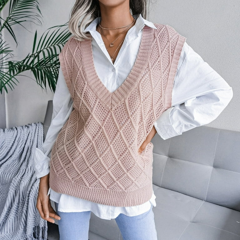 Retro v online neck sweater