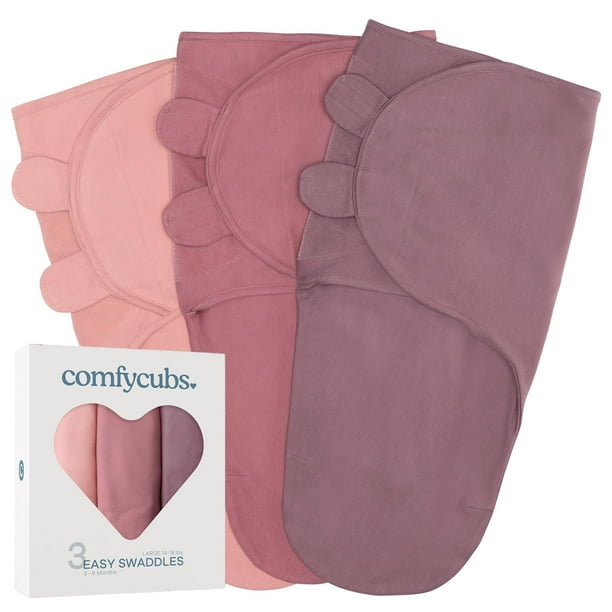 Manta para bebés Comfy Cubs, fácil de ajustar, 3 unidades