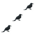 thumbnail image 4 of kurtrusly Horror Props For Halloween - High Simulation Black Crow Ornament For Festive Straight crow 3Set, 4 of 6