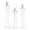 White Antique, variant on Set of 3 White Wash Farmhouse Wood Pillar Candle Holders - Handcrafted Rustic Tall Candle Holders for Home Decor, Centerpieces, Weddings, and Events - Heights: 14", 12", 10"