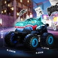 thumbnail image 7 of YCFUN Dinosaur Remote Control Car, RC Monster Truck with LED & Music, 360° Stunt RC Car for Boys Kids Ages 3-8, Dinosaur Toy Gift for Kids (Blue), 7 of 7
