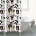 thumbnail image 4 of Chihuahua and Footprints Shower Curtain 84"x72" ,Bathroom Decorative Shower Curtains Set with 12 Hooks,Modern Waterproof Washable Shower Curtain, 4 of 6