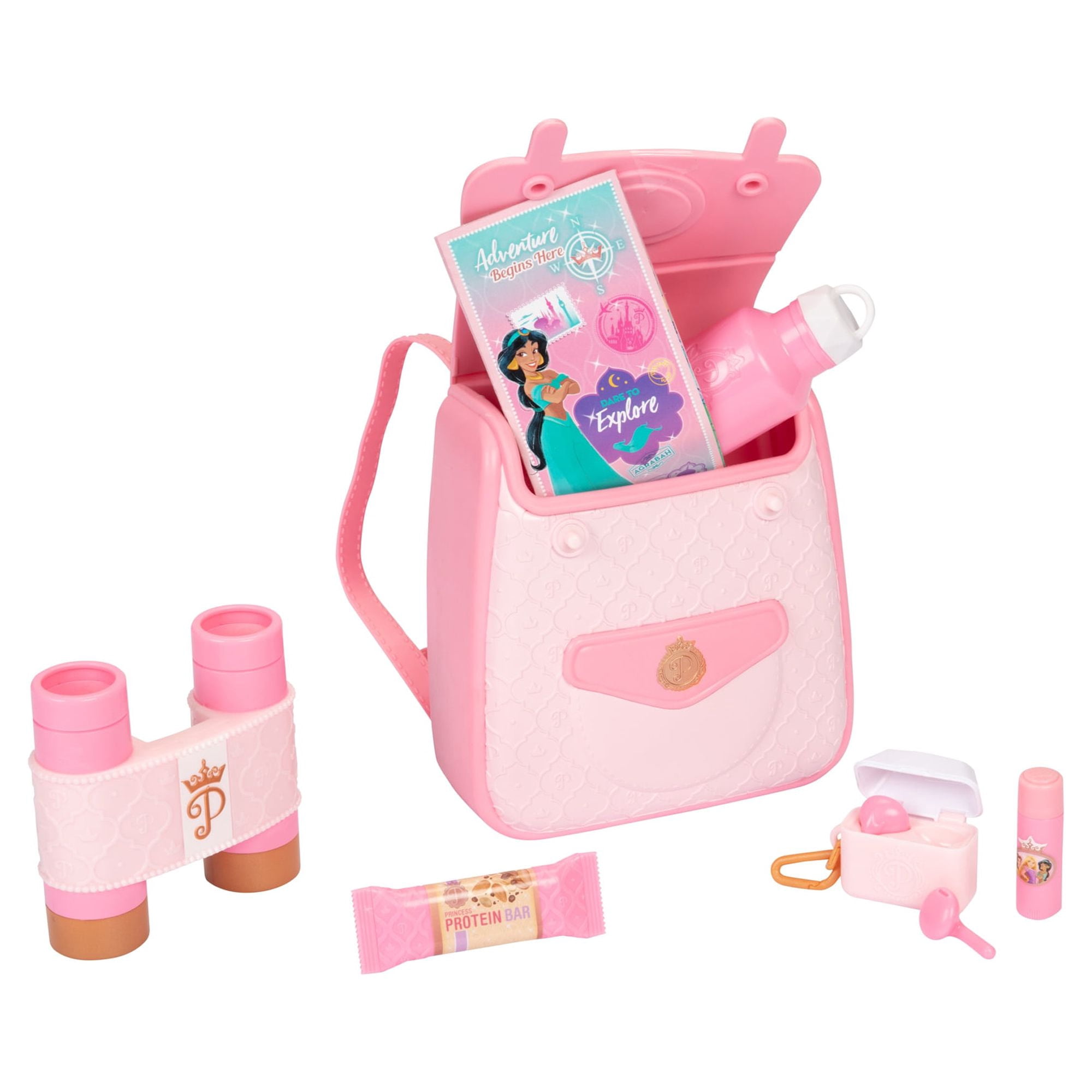 Disney Princess Style Collection Trendy Traveler Children's Pink Pretend Play Backpack