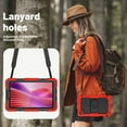 thumbnail image 6 of FJLBDE Case for Lenovo Tab One 8.7 inch/K9 TB305FU 2025, Rugged Shockproof Tablet Cases Cover with Kickstand Shoulder Strap, Red, 6 of 7
