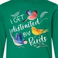 thumbnail image 4 of Inktastic I Get Distracted by Birds Long Sleeve Youth T-Shirt, 4 of 5