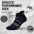 thumbnail image 5 of Mqamex Athletic Ankle Socks Mens, Cushioned Cotton Short Socks,6 Pairs Sizes 6-13, 5 of 7