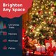 thumbnail image 4 of Luces navideñas Prextex 18 m 300, color blanco transparente, impermeable, 4 of 8