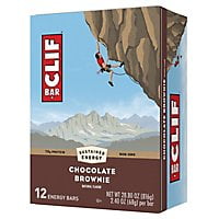 Clif Bar Chocolate Brownie Energy Bars 12-Count Box (2.4 oz Each)
