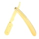 thumbnail image 5 of Maquinillas de afeitar de borde recto Ergonomía Durable Estable Maquinillas de afeitar rectas Kit de afeitado para afeitarOro, 5 of 14