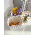 thumbnail image 4 of 1pc White Paper Rope Woven Desktop Pet Supplies Storage & Clothes Organizer Basket, 4 of 5