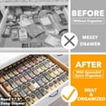 thumbnail image 2 of SpaceAid Spice Drawer Organizer with 44 Spice Jars, 4-Tier, 20.25" W x 17.5" D, Black, 2 of 5