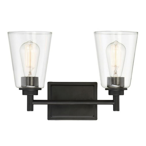 95702-MB-Designers Fountain-Westin - Two Light Bath Bar-Matte Black Finish