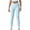 Light Blue, variant on ABATAB Leggings for Women Soft V Crossover Waisted Pants No See Through Slim Fit Workout Yoga Pants for Athletic