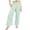 Green, variant on Nestiefly Girls Checkered Wide Leg Pants for Kids Palazzo Elastic High Waist Straight Trousers with Pockets Casual Loose Trendy Beach Vacation Trousers Pink 120