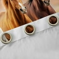 thumbnail image 4 of Manfei Brown Racing Horse Blackout Curtains Set of 2 (52x84 Each) for Adult, Rustic Farmhouse Animal Window Curtains, Southwestern Curtains and Drapes, Window Curtains Decor, 4 of 6