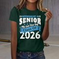 thumbnail image 2 of MEICHEN Graduation Gifts for Her: A Senior My Last First Day Class 2026 Back School Adult Lightweight T Shirt Womens Spring Summer Tops, 2 of 4