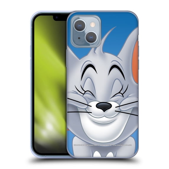 Head Case Designs Officially Licensed Tom and Jerry Full Face Nibbles Soft Gel Case Compatible with Apple iPhone 14