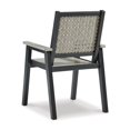 thumbnail image 4 of Benjara Mide 27 Inch Outdoor Dining Armchair Set of 2, Modern Beige and Black, 4 of 6