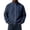 Navy, variant on Fmbrln Mens Solid Color Sweatshirt Zip Up Stand Collar Knit Jacket Fall Winter Long Sleeve Fashion Tops Navy 4XL