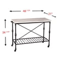 thumbnail image 4 of SEI Morenci Kitchen Island-Material:MDF,Size:48.5"W x 21"L x 34.25"H, 4 of 6