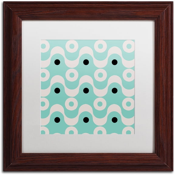 Trademark Fine Art "Fifties Patterns II" Canvas Art by Color Bakery White Matte, Wood Frame