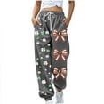 thumbnail image 3 of QATAINLAV Pants for Women St. Patrick's Day Drawstring Joggers Sweatpants Baggy Casual Trousers with Pockets Loungewear, Gray, XL, 3 of 6