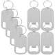 thumbnail image 1 of 8 Uds. Llaveros con abrebotellas de cerveza de Metal, abridores de botellas DIY, abridores de cervezas en blanco, 1 of 6
