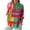 Multicolor, variant on Karight Womens Button Down Shirt Long Sleeve Blouse