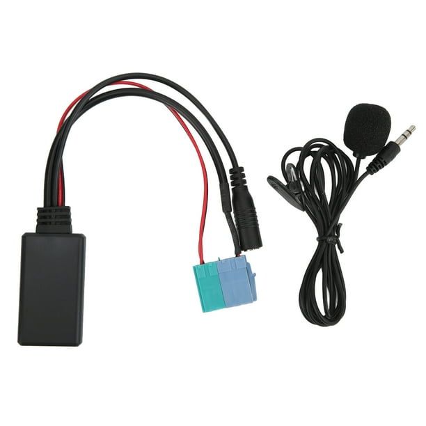 Módulo Bluetooth inalámbrico para automóvil, módulo Bluetooth para automóvil, módulo de audio y música inalámbrico, adaptador de cable auxiliar Bluetooth, diseño aerodinámico