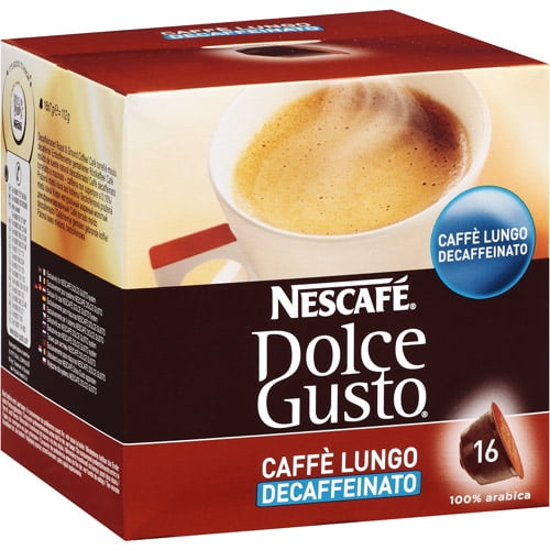 Nescafe Dolce Gusto Coffee Capsules, Lungo Decaf, 16g Capsules, Makes