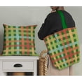 thumbnail image 4 of Soimoi Green polyester Crepe Fabric Check Check Printed Craft Fabric by the Yard 42 Inch Wide, 4 of 4