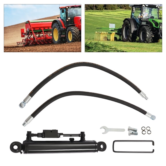 Hydraulic Top Link Cat. 2-2 with Locking Block 19 11/16- 28” with 2 x Hose