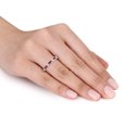 thumbnail image 2 of Miabella Ruby Ring with Diamonds in 10k White Gold, 2 of 2