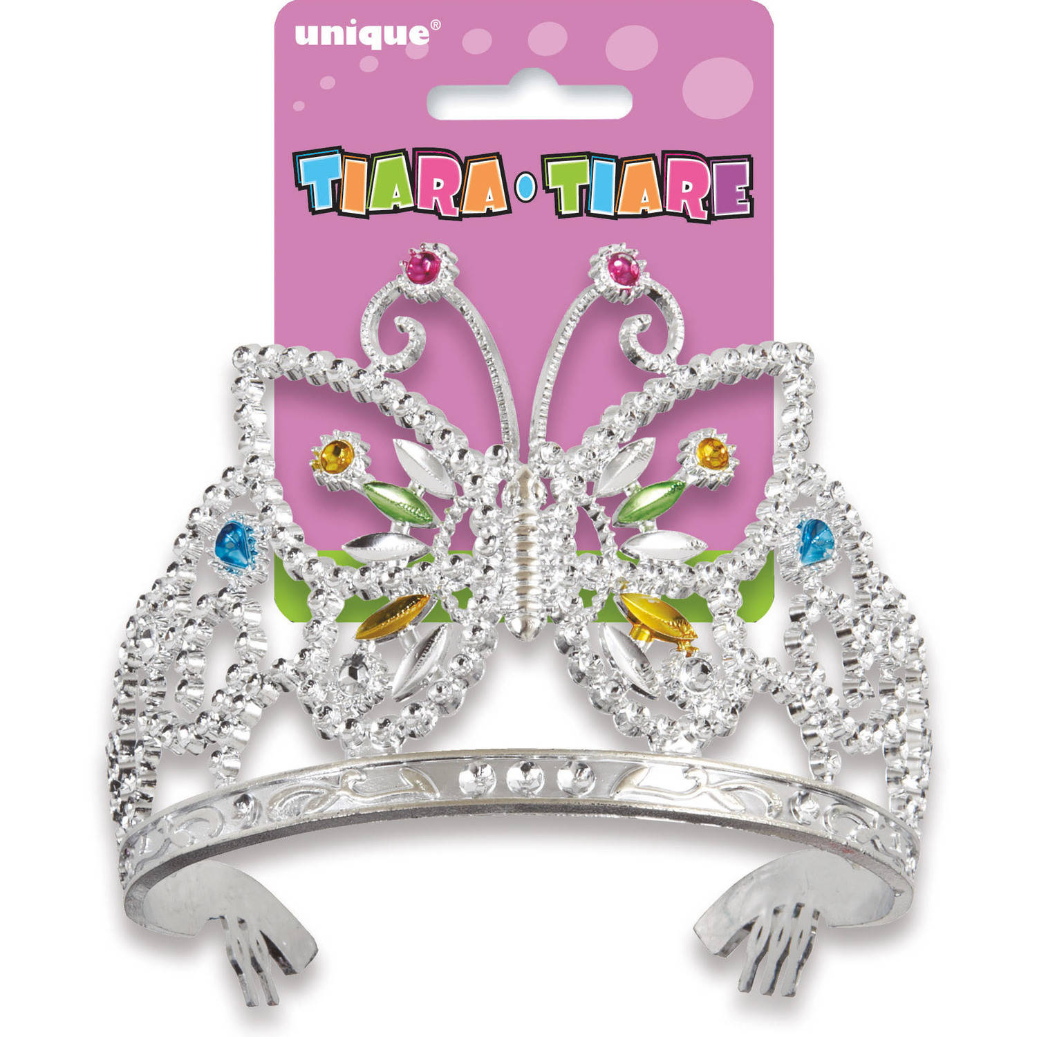 Plastic Butterfly Princess Tiara