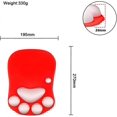 thumbnail image 4 of Cat Paw Mouse Pad with Wrist Support,Portable Ergonomic Anti-Slip Gaming Mouse Mat for Relief Wrist Pain (10.7X7.7X1.1inch) (Red), 4 of 4